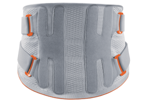 Lumbalstütz-Orthese VERTEBRADYN STRONG platinum Rückseite