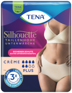 TENA Silhouette Taillenhohe Unterwäsche Creme Beauty Pack