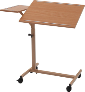 Bett-Beistelltisch Duo mit verstellbarer Platte_Quelle: Burmeier GmbH & Co. KG