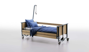 Pflegebett domiflex 3 Facelift 4-geteilt sonoma eiche [Copyright: Hermann Bock GmbH]
