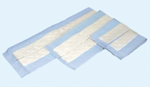 Flockenunterlage Abri-soft Classic 60x60cm Saugstärke 1300 ml. (1 Karton: 4x25Stk)