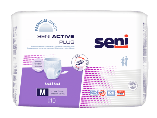 Einweginkontinenzslips Seni Active Plus medium, Packung