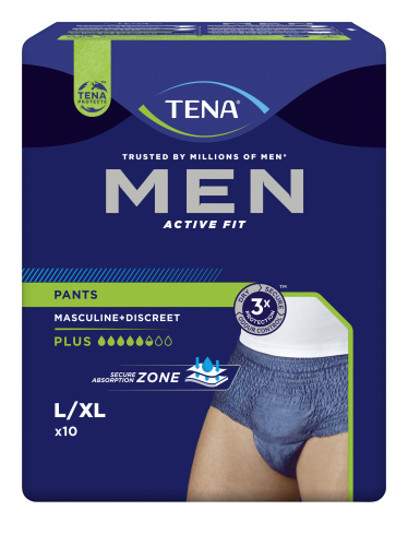 TENA men active Fit Pants Plus L/XL, Verpackung