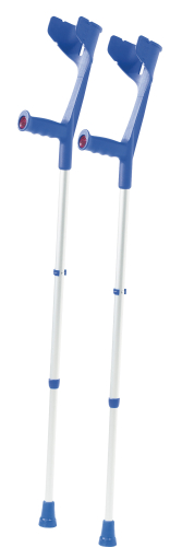 Unterarmgehstütze Magic-Twin, Standard-Clip, Paar in blau