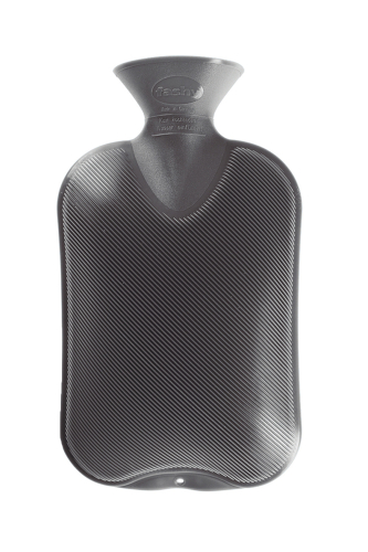 Wärmflasche Doppellamelle, Farbe anthrazit