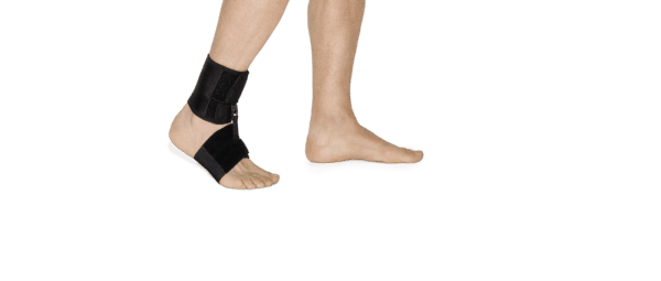 FOOT-UP BARFUSS klettbare Zusatzbandage für Fußheberorthese, schwarz