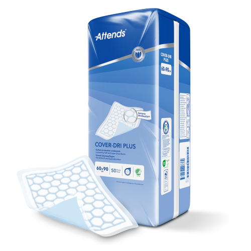 Krankenunterlagen Attends Cover-Dri Plus 60 x 90 cm, 1 Karton: 4 x 50 Stück
