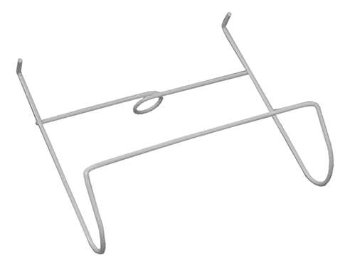 Bettbeutel-Halter rund weiß