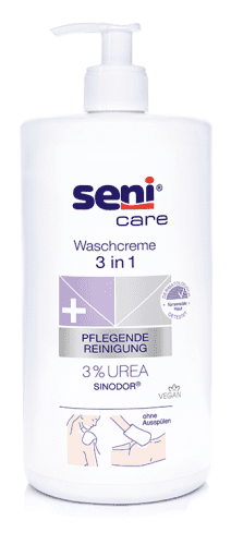 Seni Care 3 in 1 Waschcreme mit 3% Urea 1000ml