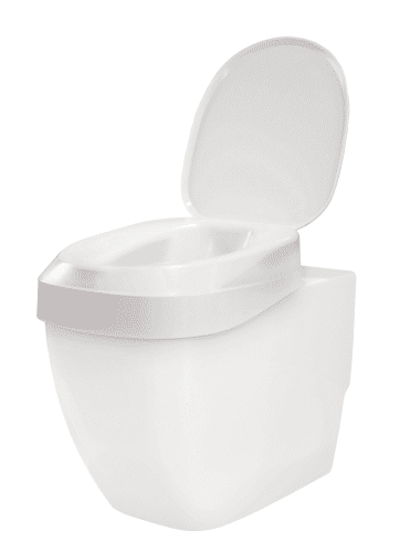 Toilettensitzerhöhung AQUATEC 90 Ergo mit Deckel (VPE:6 Stück)