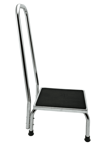 Trittstufe mit Haltegriff chrom/schwarz