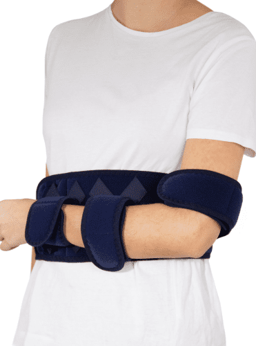 Schiebler Schulter-FIX-Bandage blau