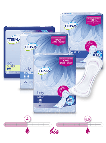 Einlage TENA Lady Discreet Extra Plus (1 Karton: 6x16 Stück)