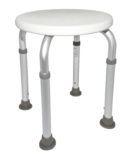Duschhocker EXTRA 8-fach höhenverstellbar, weiß