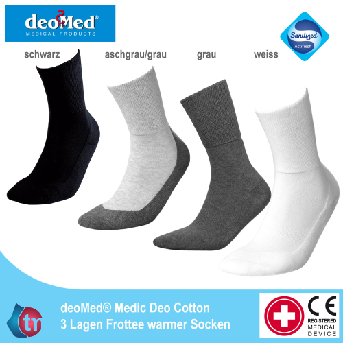 DeoMed Diabetikersocken Medic Deo Cotton Frottee