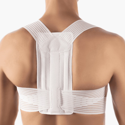 Bort Geradehalter StabiloFix, elastisch, weiß von hinten