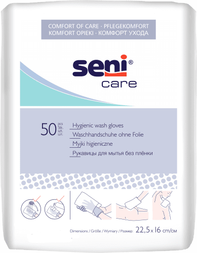 Seni Care Waschhandschuhe unfoliert