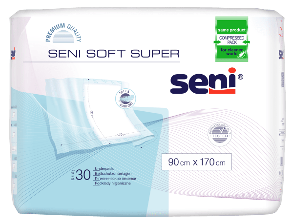 Bettschutzunterlagen Seni Soft Super mit Flügel 90x170