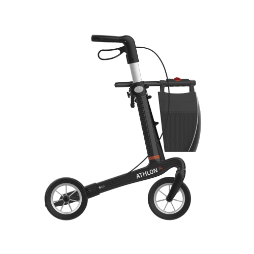 Rollator ATHLON SL Carbon Komfort mit PUR-Softrädern, black