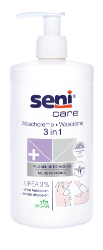 Seni Care 3 in 1 Waschcreme mit 3% Urea 500 ml