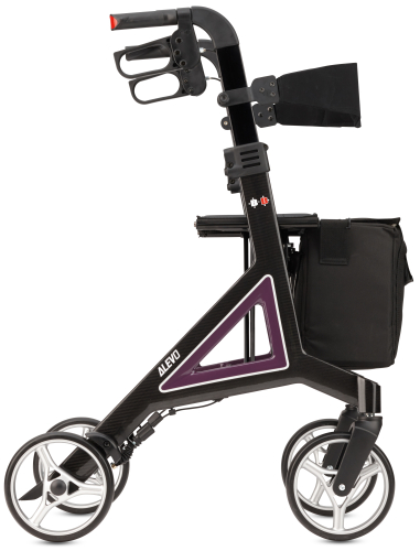 Rollator ALEVO CARBON, Farbe aubergine