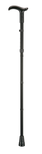 Gehstock SIMPLEX faltbar, Fritzgriff, schwarz
