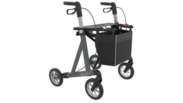 Rollator SERVER HD Komfort mit PUR-Softrädern anthrazit