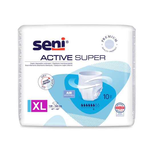 Einweginkontinenzslip Seni Active Super X-Large (1 Karton: 8 x 10 Stück)