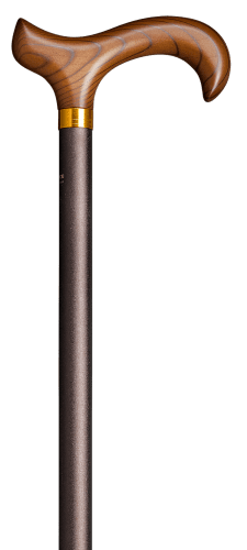 Leichtmetall-Derbystock verstellbar, bronze