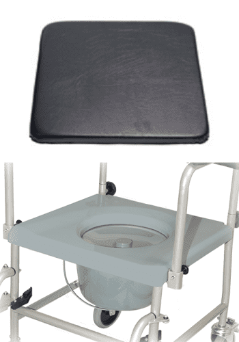 Sitzbrille für Toilettenrollstuhl TRS 130, grau