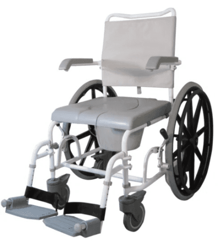 Dusch-Toilettenrollstuhl DuoMotion grau 24 Zoll