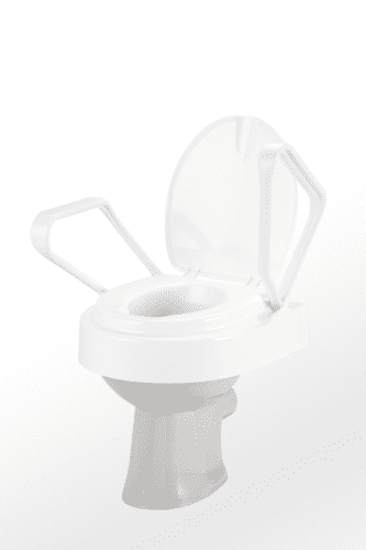 Toilettensitzerhöhung TRILETT2 mit Armlehnen,weiß