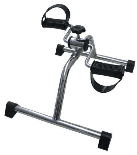 Bewegungstrainer mit verstellbarem Tretwiderstand, chrom