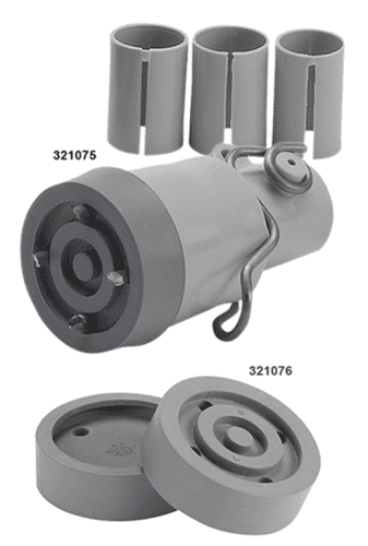 Ausfahrbarer Winterspike grau