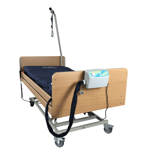 aks-eir-flow IV A in Anwendung in einem Pflegebett