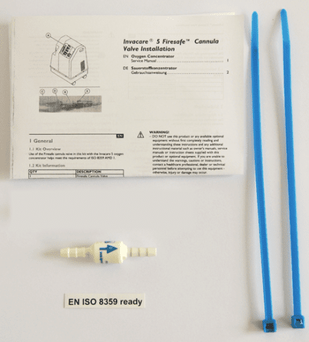 Invacare-Kit Firesafe Cannula für Invacare 5