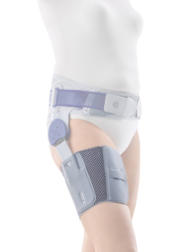 CoxaTrain Oberschenkelbandage, zur Stabilisierung und Reduzierung der Schmerzen im Hüftgelenk