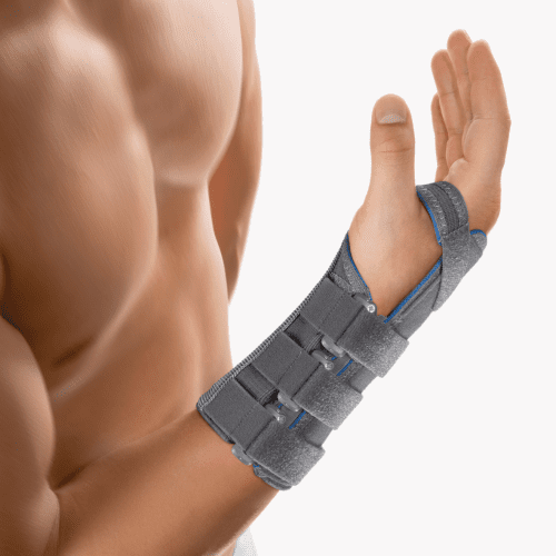 Bort Handgelenkstütze mit Aluschiene grau