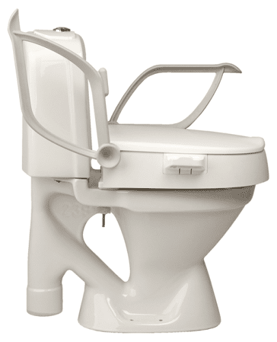 Toilettensitzerhöhung Cloo mit Armlehnen, höhenverstellbar 6,10 oder 14cm