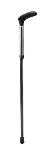 Carbonstock mit Softtouch-Griff, faltbar Raute schwarz