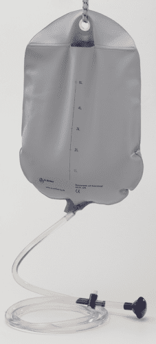 Wassersack mit Duschkopf 5L grau