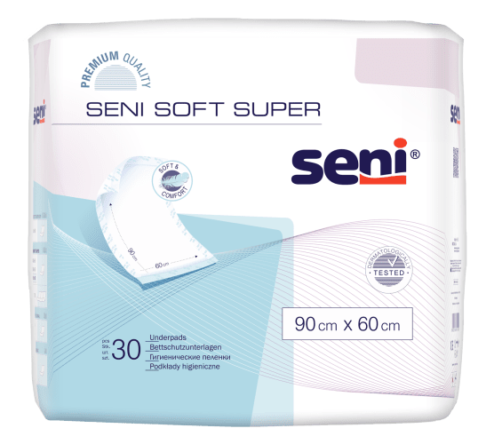 Bettschutzunterlagen Seni Soft Super 90x60, Packung