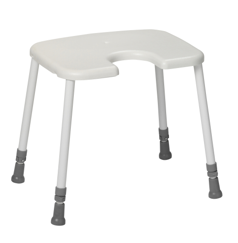 Duschhocker HEAVY, max. Belastbarkeit 200kg, mit Hygieneaussparung