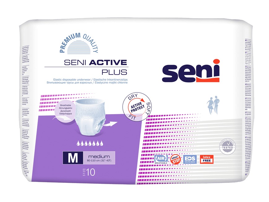 Einweginkontinenzslips Seni Active Plus medium, Packung