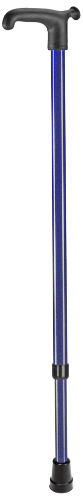 LM-Stock verstellbar in metallic blau mit Softgriff