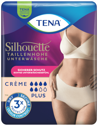 TENA Silhouette Taillenhohe Unterwäsche Creme Beauty Pack