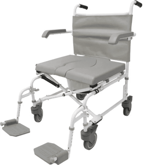 Duschtoilettenrollstuhl DUO MOTION XL, 5" Räder