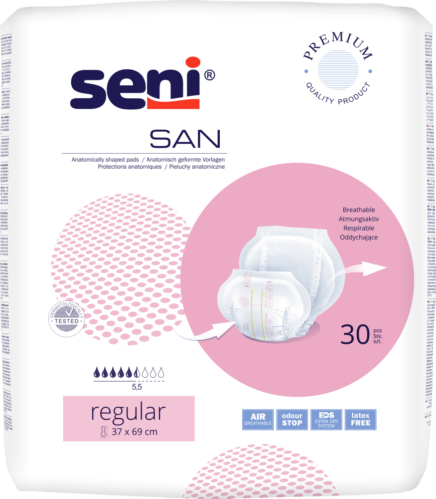 Inkontinenzvorlagen Seni San Regular, Packung