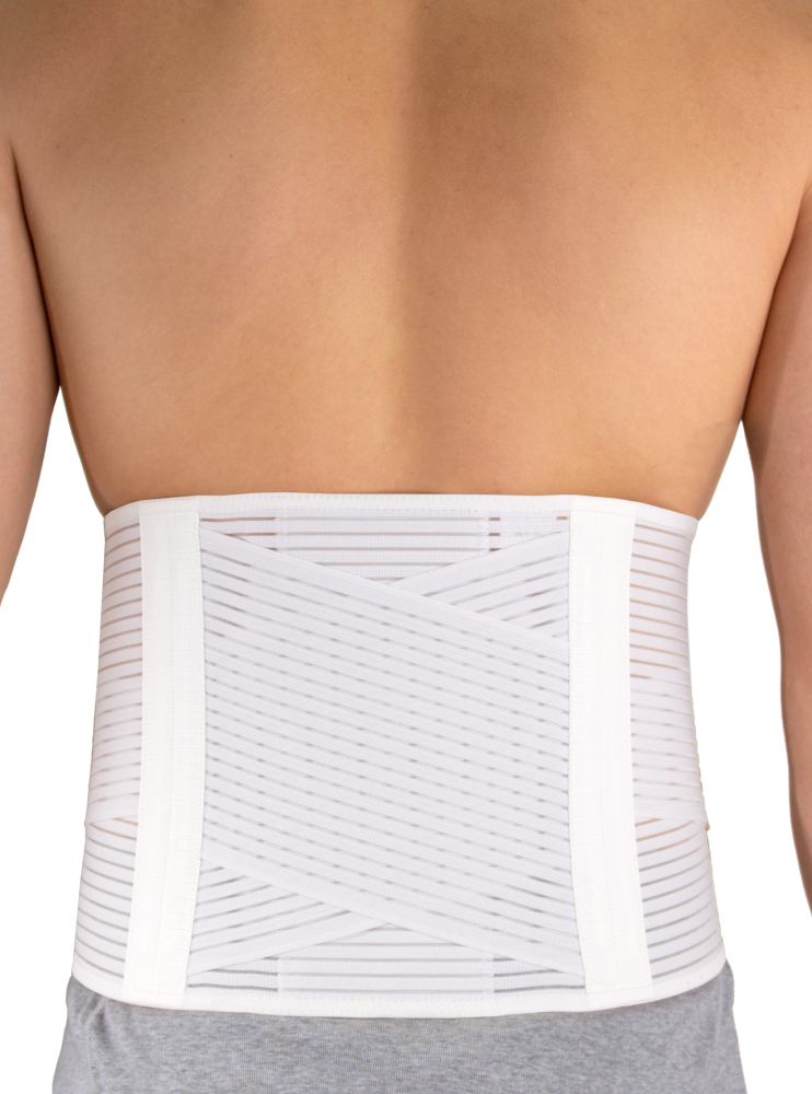 Rückenstützbandage Para Vertebral light, mit Pelotte, weiß