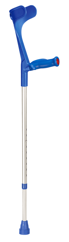 Unterarmgehstütze KLASSIKER 220 mit anatomischem Hartgriff,Druckknopfverstellung, blau